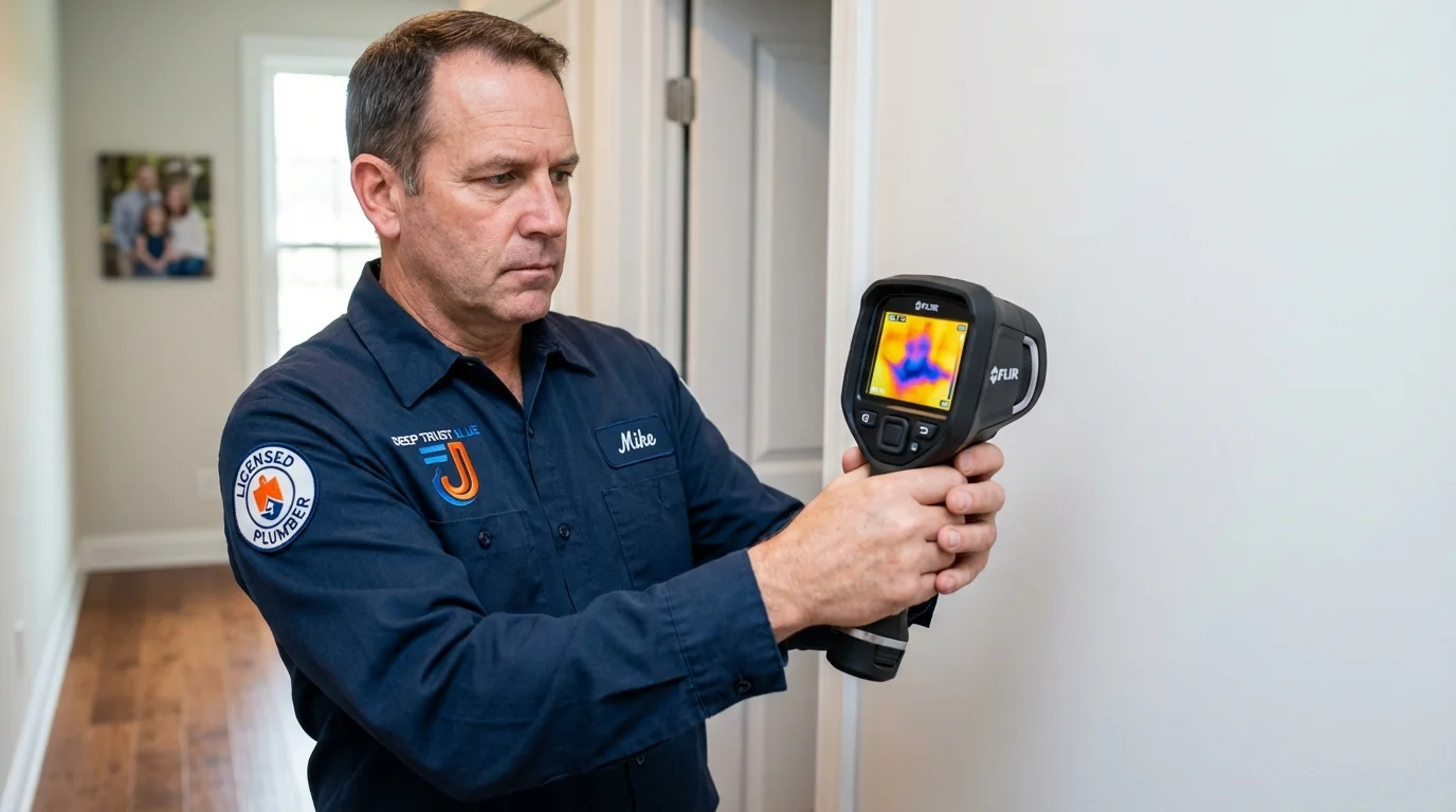 Thermal imaging leak detection by Johns Plumbing LLC in Binghamton